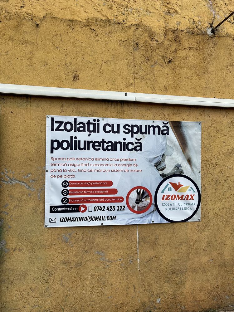 Izolatie premium de la-IZOMAX spuma poliuretanica(tavan,pod,mansarda)