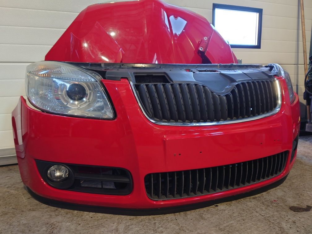 Fata completa Skoda Fabia 2 nfl 2008 capota bara far aripa trager