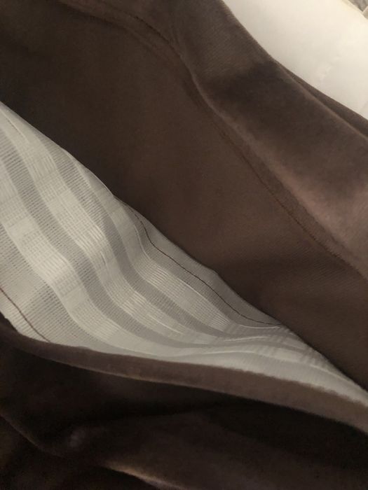 Set draperie catifea maro 3m si perdea matase moale 5m