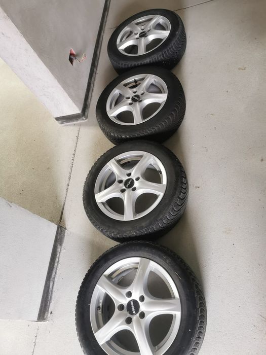 Jante aliaj 5x112 r16 anvelope iarnă Volkswagen Audi Seat Skoda