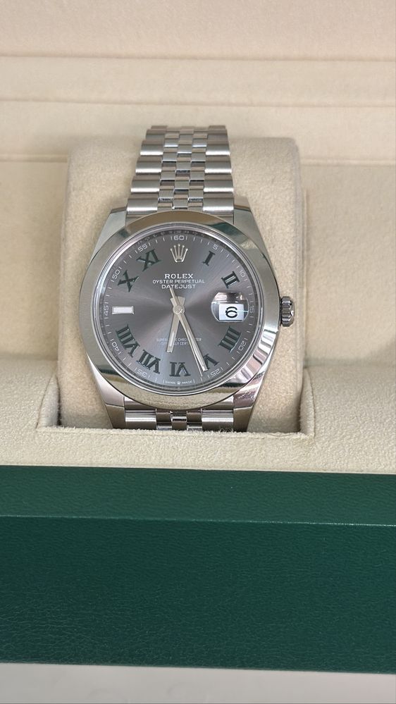 Rolex Datejust Wimbledon 41mm Чисто нов