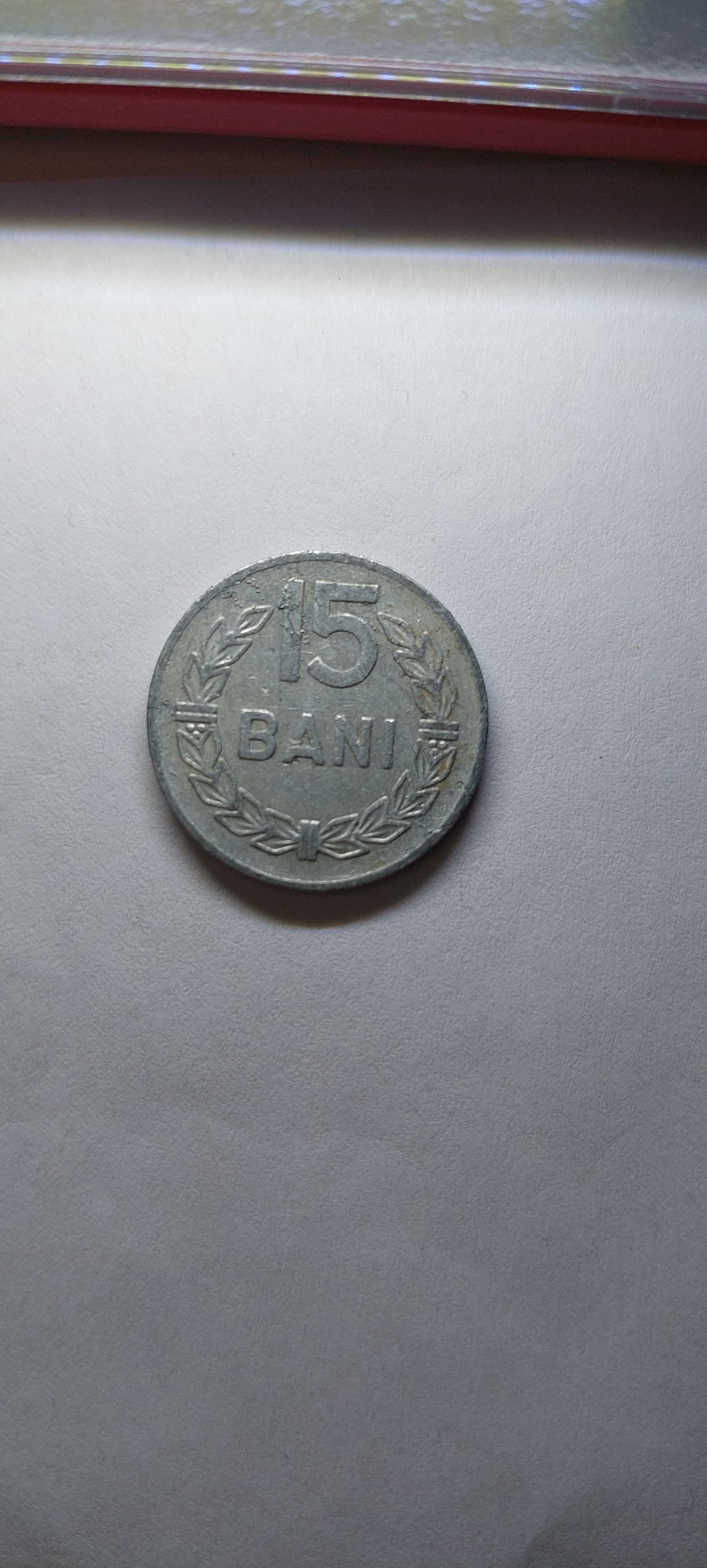 Moneda colectie RSR, 1 LEU, anul 1966, moneda 15 bani, anul 1975