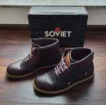 Ghete de piele ecologica U.S. Polo Assn., Maro inchis, marimea 42