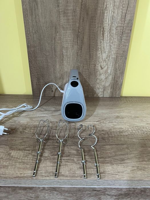 Ръчен миксер Taurus Station Grey 300 W, 5 скорости, Турбо режим