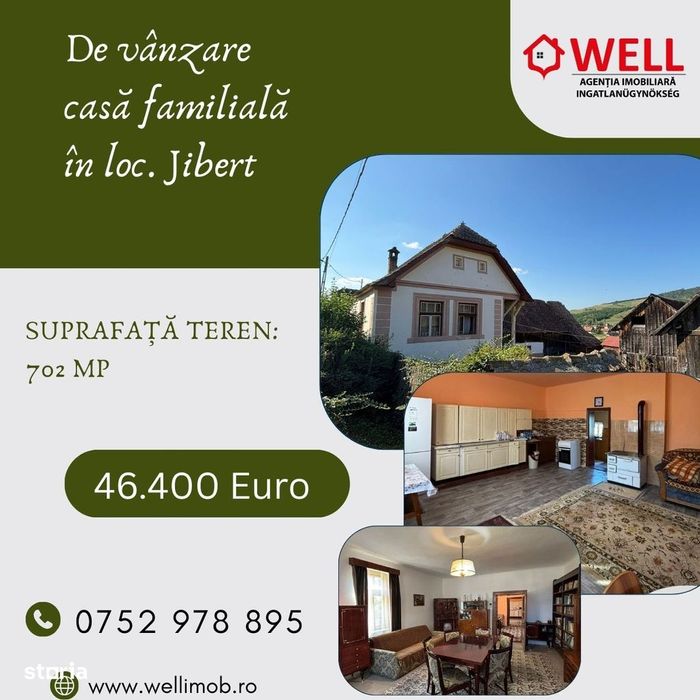 De vânzare casă familială în loc. Jibert
