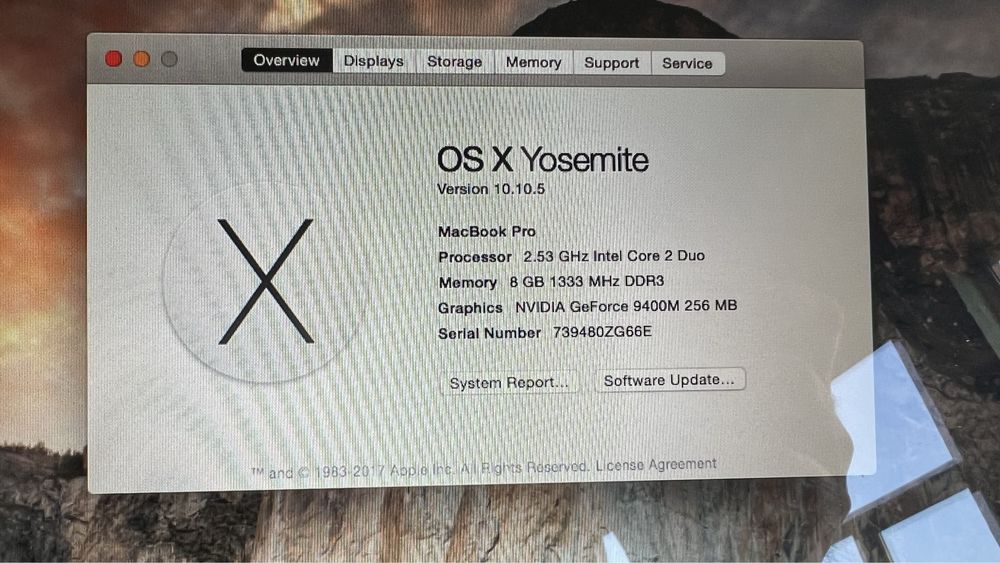 MacBook Pro 5.5 , A1278 , Mid 2009