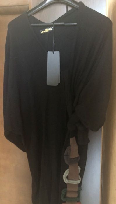 Junona - черна туника и черен елегантен панталон