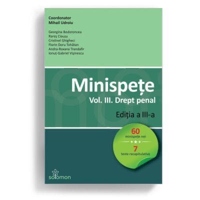 Pachet minispețe admitere INM/magistratură/barou (penal,procedură pen)