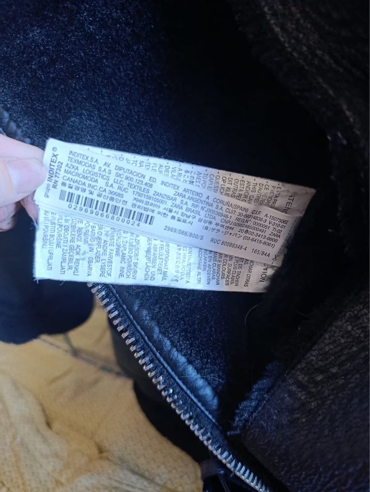 Дубленка zara оригинал