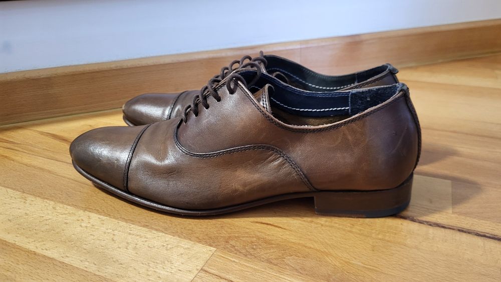 Pantofi piele Zara oxford