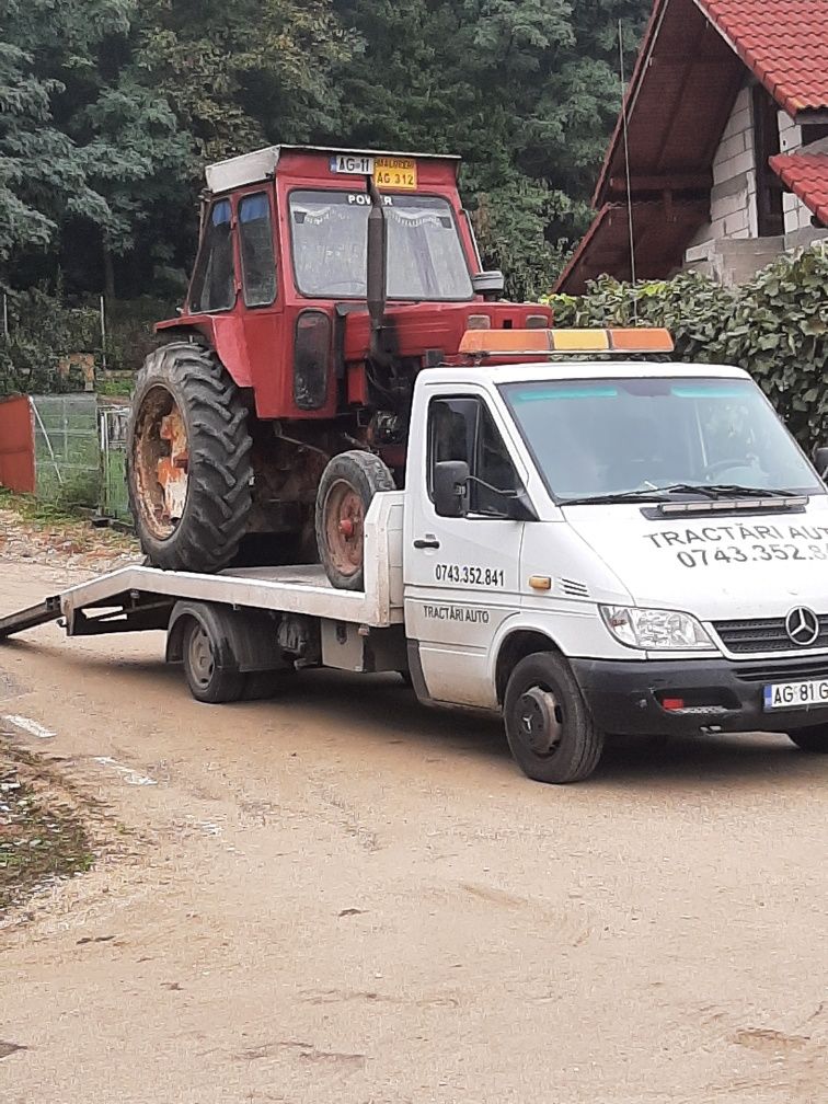 Tractari auto și utilaje agricole non-stop ori unde în tara