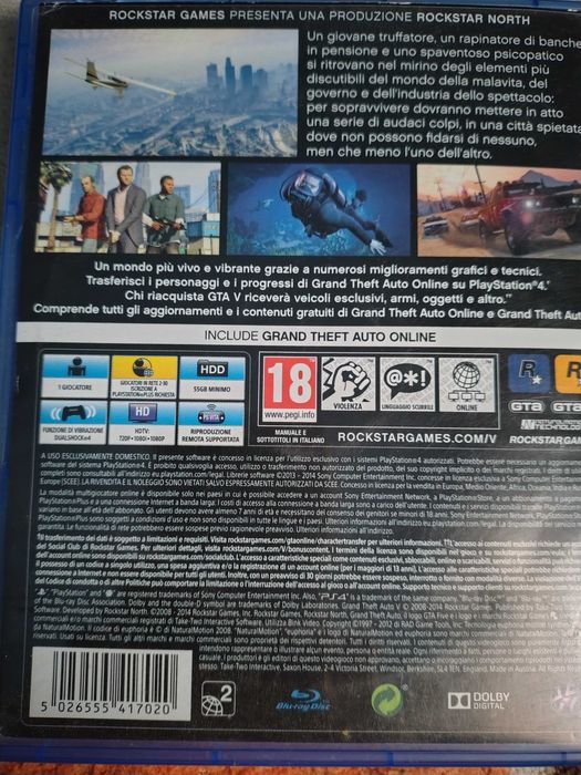 GTA 5 de vânzare pentru ps4