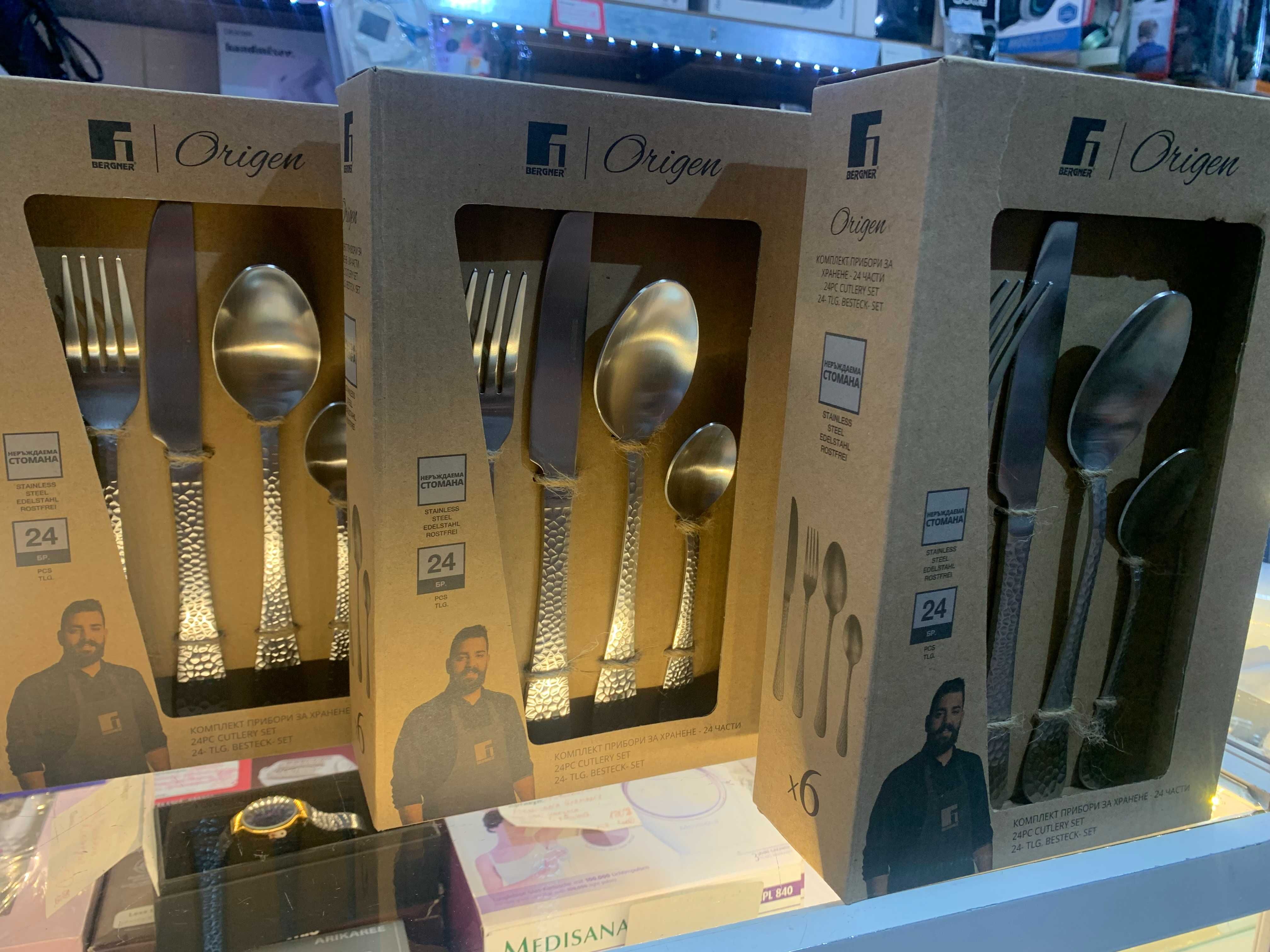 Комплект прибори Bergner / 24 Части , BERGNER ORIGEN ковани прибори