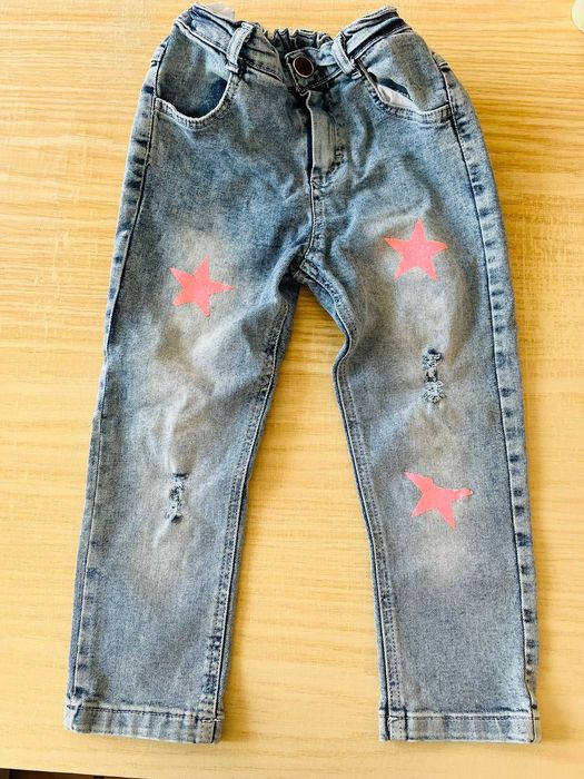 Дънки за момиче ръст 116 см