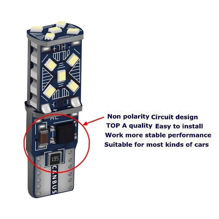 комплект 2броя led диодни габаритни крушки flyseen fls6084, t10 ...