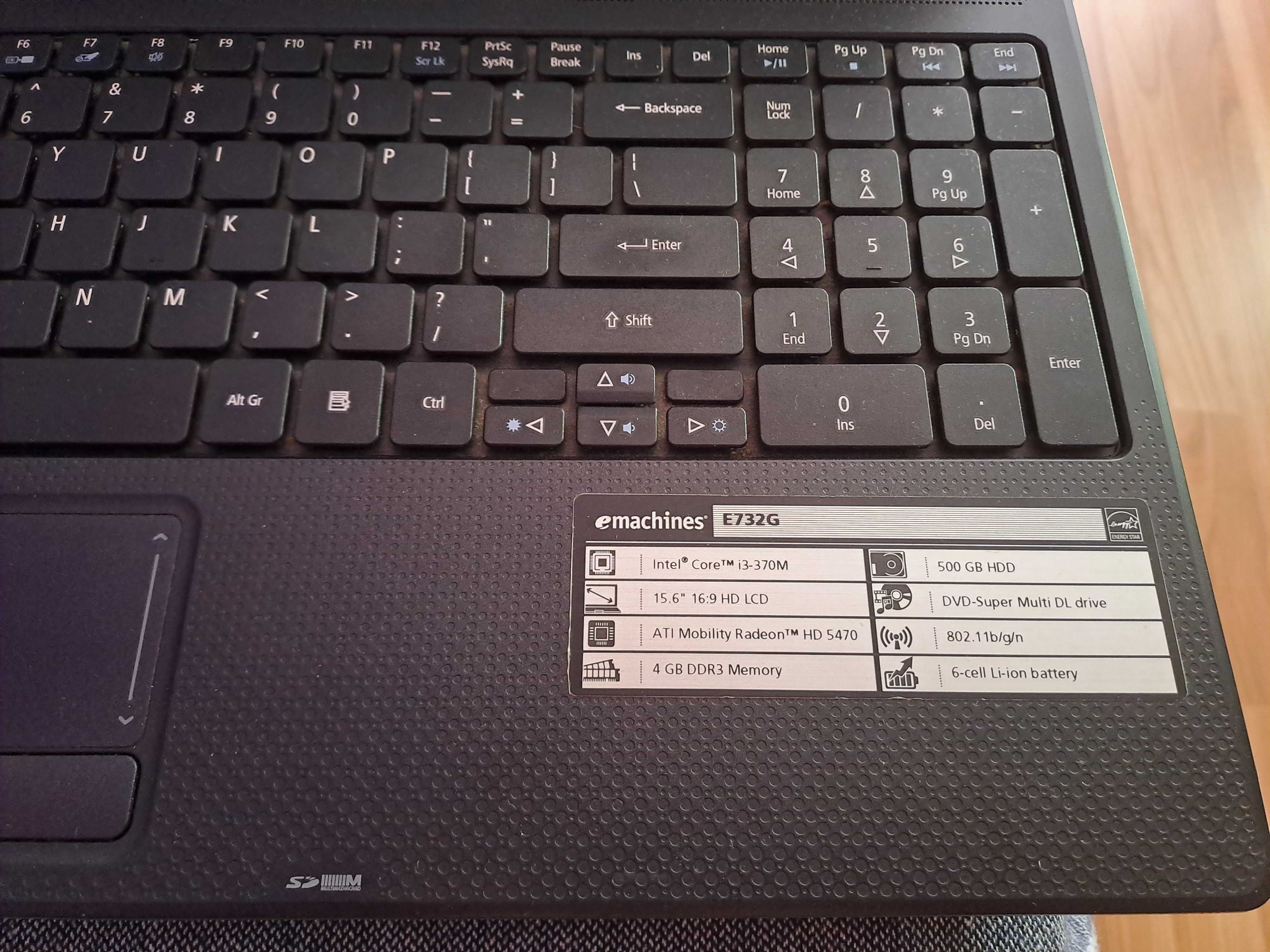 Laptop emachines E732G