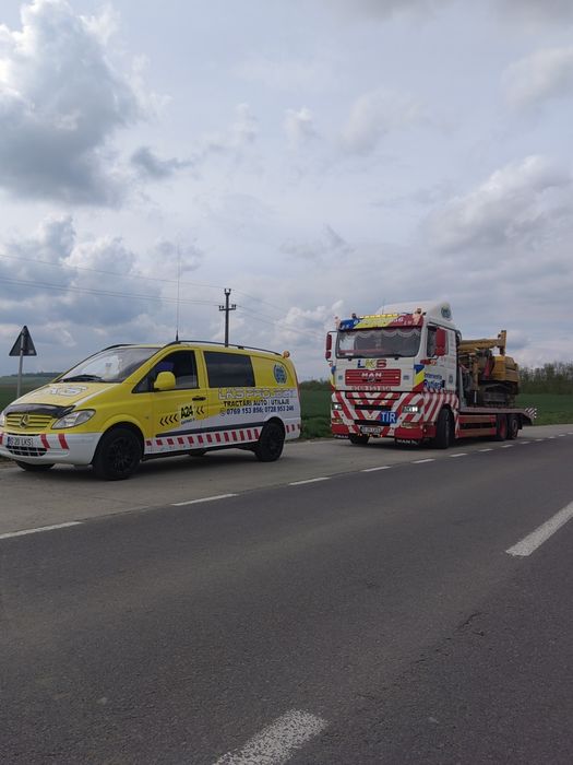 Tractări auto, Transport utilaje, Platforma auto, Asistenta rutiera