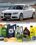 Комплект Масло и Филтри за Audi A4 B8 1.8TFSI 160кс. CDHB, CABB ауди