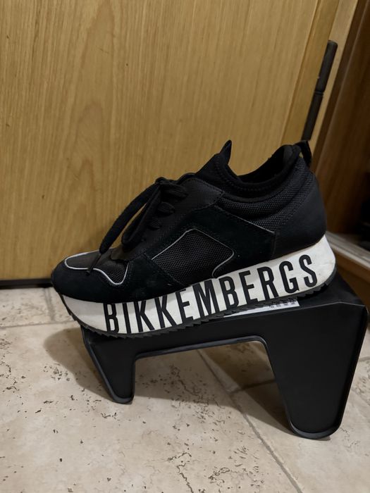 Маратонки BIKKEMBERGS, тип чорап, черни, 37 номер