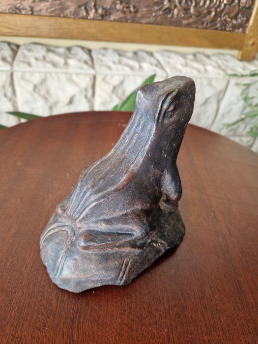 Уникална антикварна колекционерска чугунена фигура статуетка от 19 век