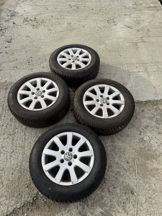 Jante cu anvelope iarna volkswagen skoda seat 195 65 R15