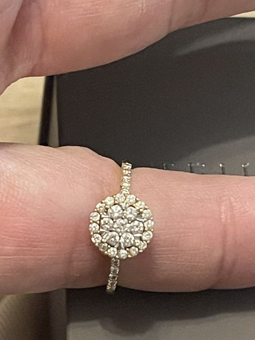 Inel TEILOR aur galben 14K cu diamante de 0.5ct Marimea  52