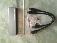 Adaptor M.2 NVME sau NGFF (SATA) la USB C 3.0