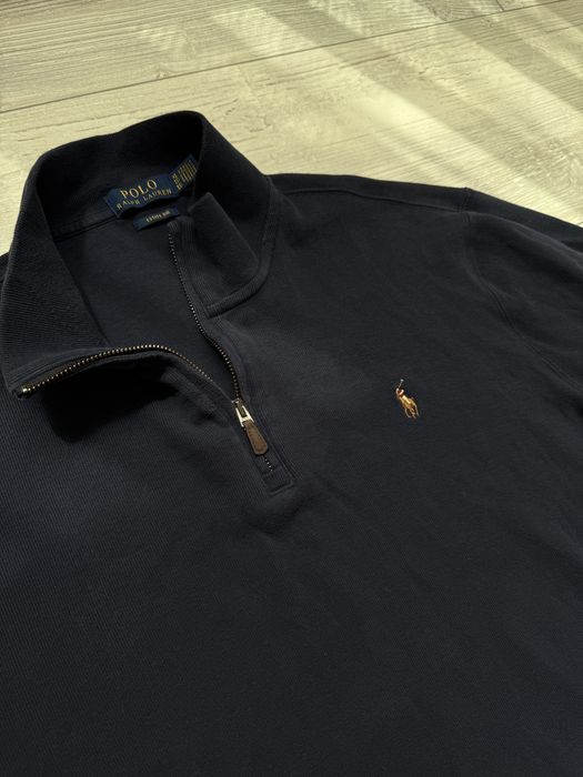 Мъжко! Чисто нова оригинална блуза с цип Polo Ralph Lauren Estate-Rib