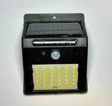 Lampă solară exterior cu senzor de mișcare - 30 LED - Negru