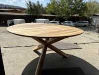 Masa dining pentru exterior din lemn de tec Teresinha Kave