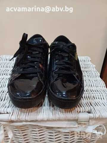 черни маратонки лак на Puma -38 номер
