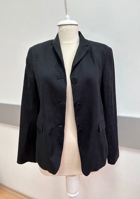 Massimo Dutti ленено страхотно черно сако актуален модел