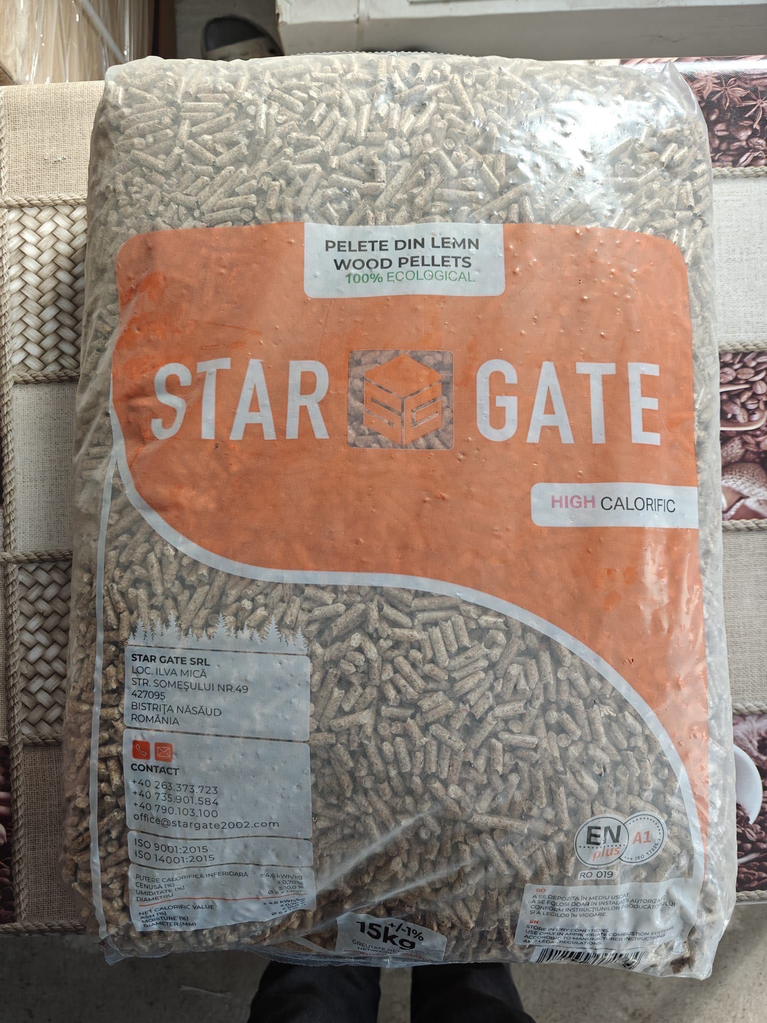Peleți rășinoase 15kg