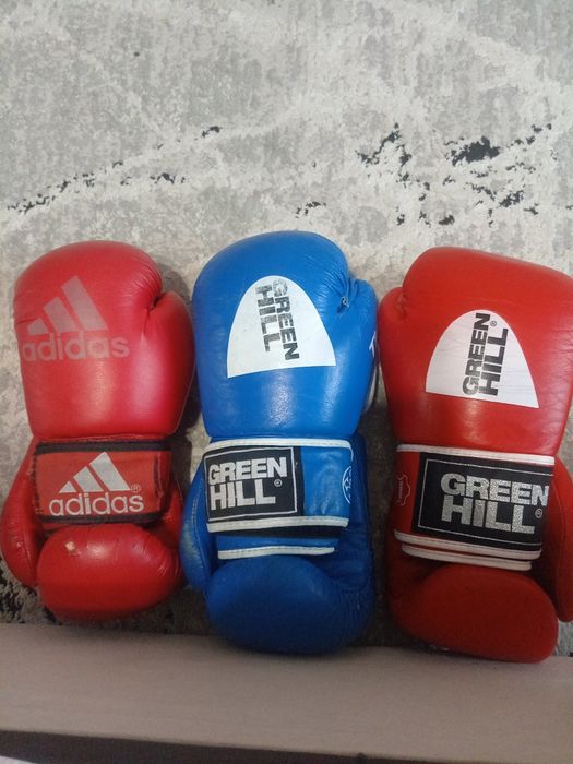Боксерские перчатки адидас, Грин хил,