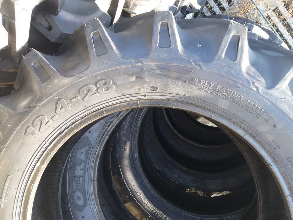 Cauciucuri de tractor spate 12.4-28 OZKA cu 8 pliuri livrare rapida