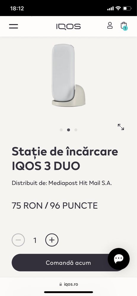 Stație de încărcare IQOS 3 DUO/ORIGINALS