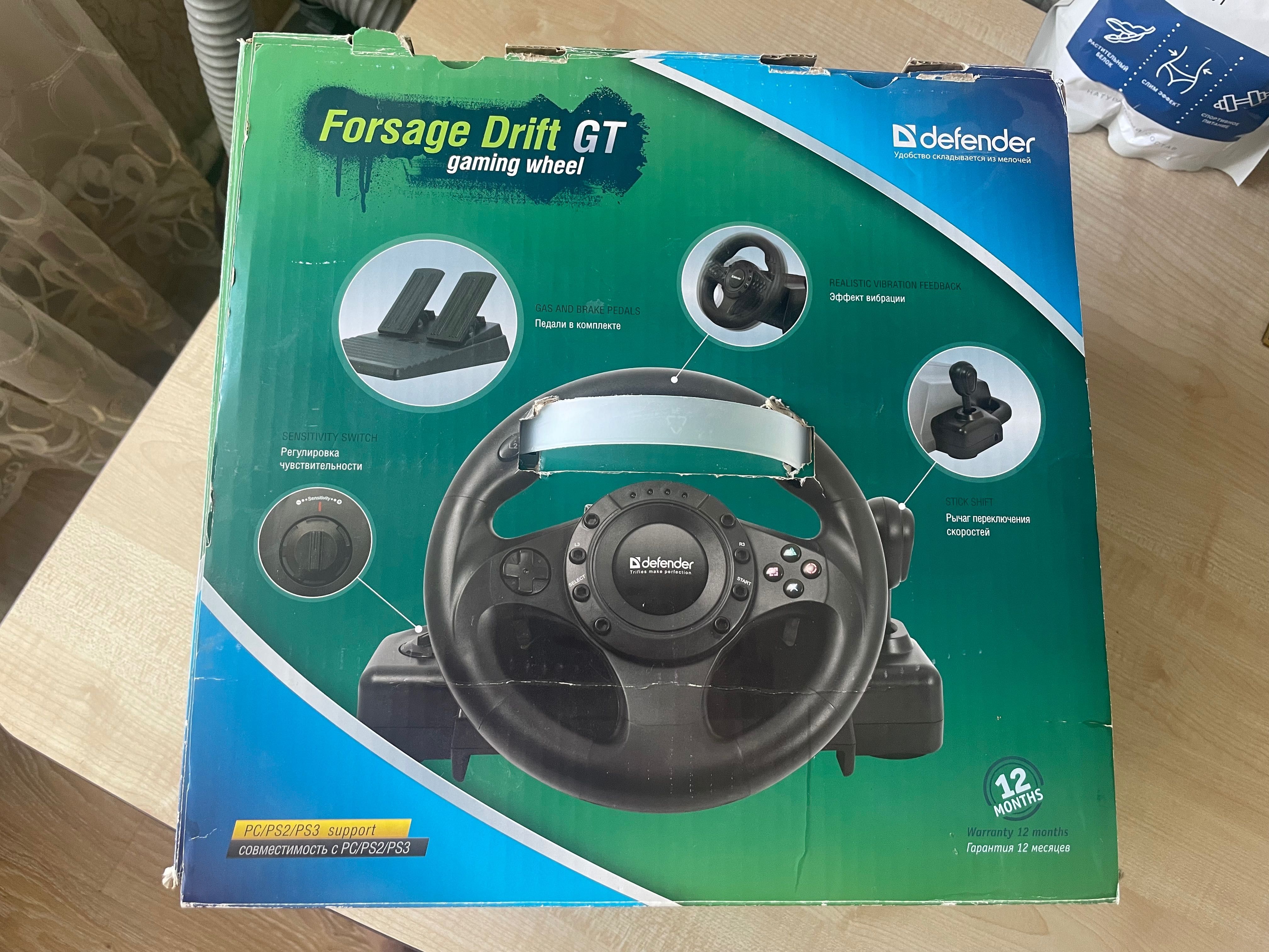 Игровой руль Defender Forsage Drift GT