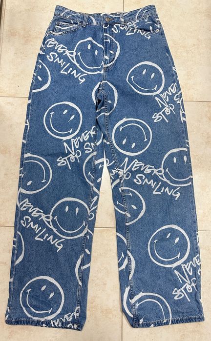 Уникални дънки smiley h&m