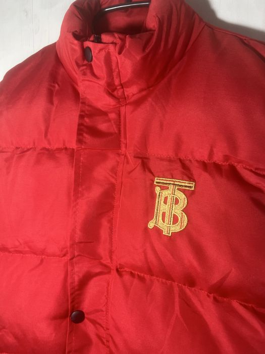 Vesta BURBERRY Rosie groasă cu logo brodat auriu