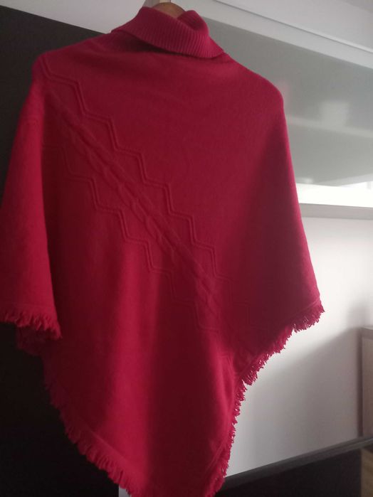 Poncho rosu, Miss Aless, mărimea 36- 38