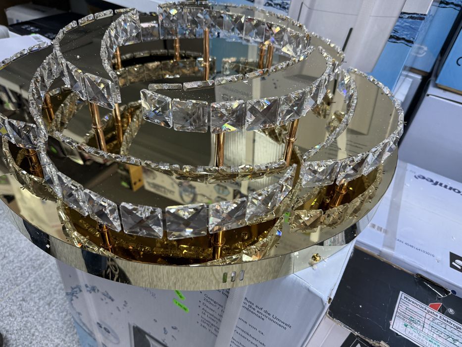 Aplica tavan-cristale si leduri,ventilator