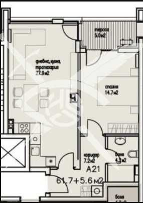 Продава се Двустаен апартамент в Бургас, Сарафово - 67 кв.м за 1209 €/кв.м - Снимка #1