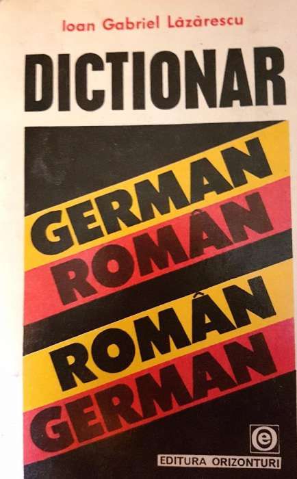dictionar roman -german, german-roman
