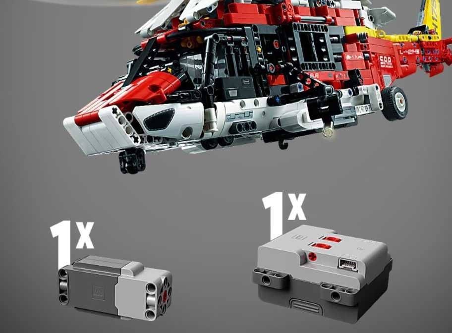 NOU TIP brand L Technic motorizat Elicopter salvare Airbus H175 42145