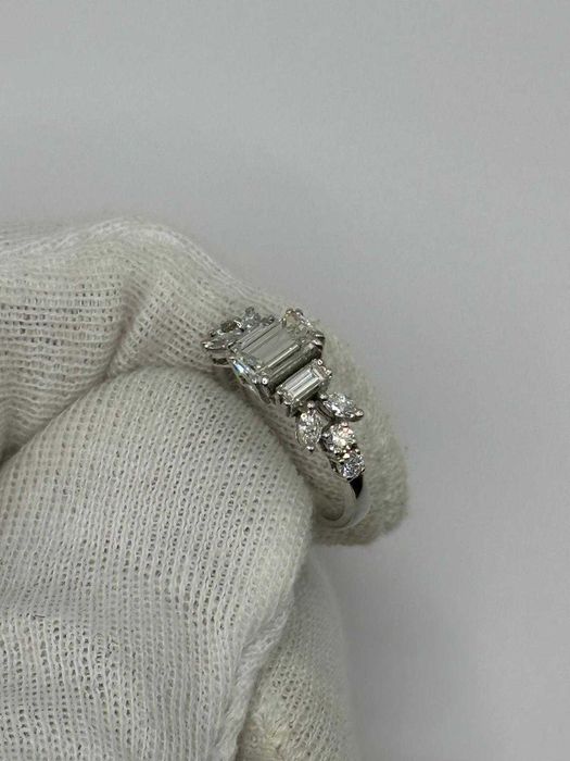 INEL AUR ALB 18K + 1 DIAMANT =1CT - VVS1 + 10 diam =0.70CT - Vintage !
