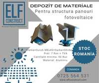 Set Cleme fixare panouri fotovoltaice din Aluminiu