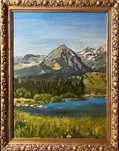 SUPERB! Tablou VECHI, ulei /carton, Semnat. Dimens 100x80cm (80x60+R)