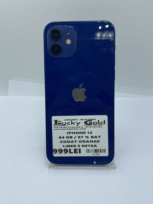Iphone 12 64gb 87% baterie codat orange #41386