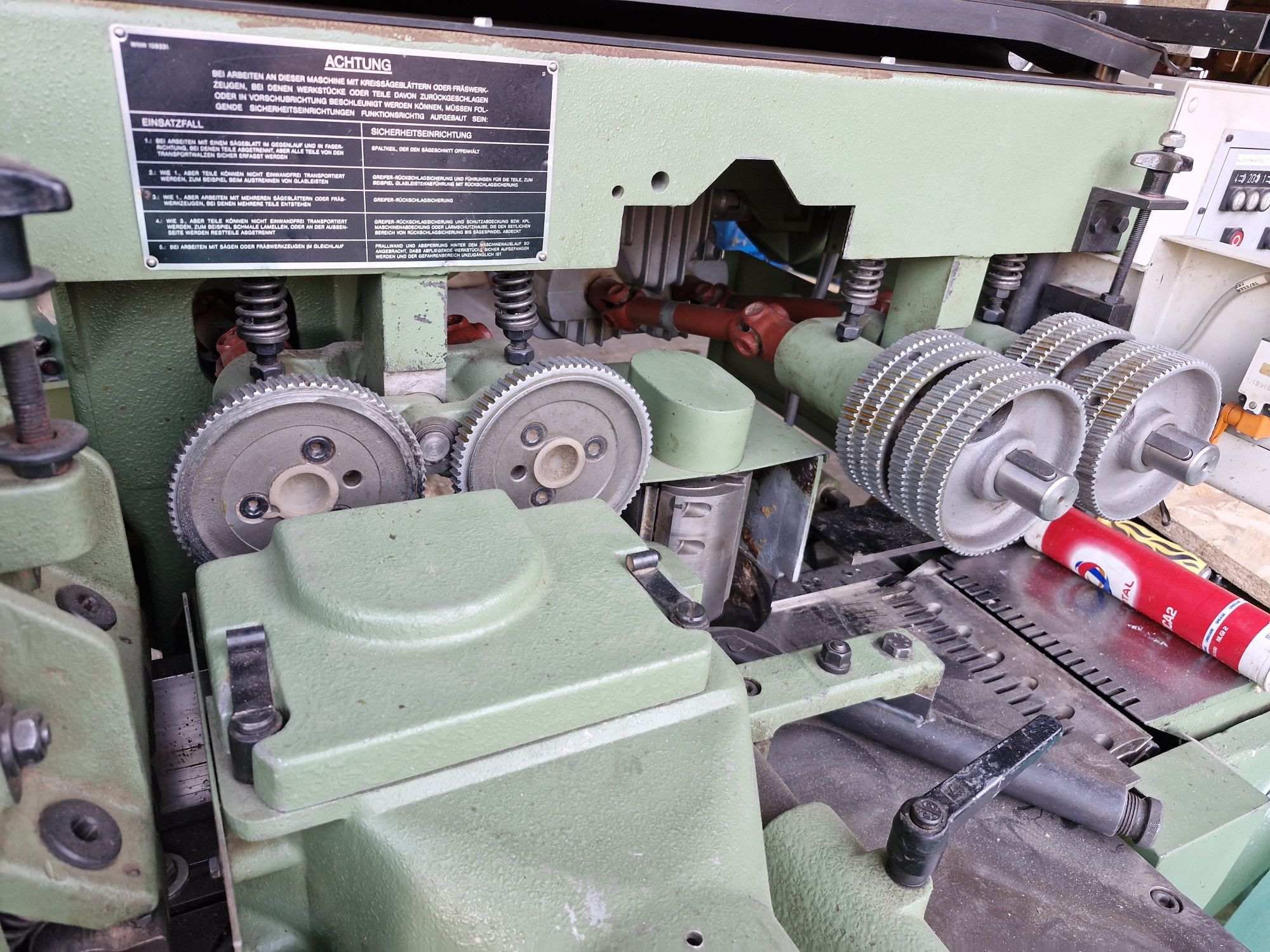 Masina lambriu 4 fete, weinig profimat 22N +exhaustor, rindea, abricht