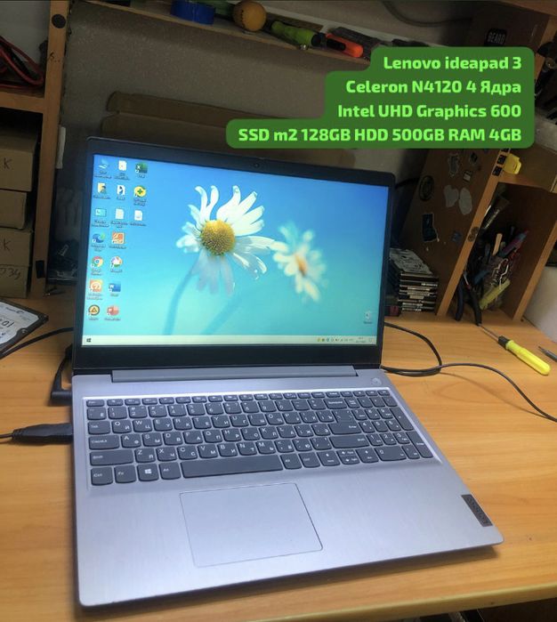Lenovo ideapad 3 4х ядерный